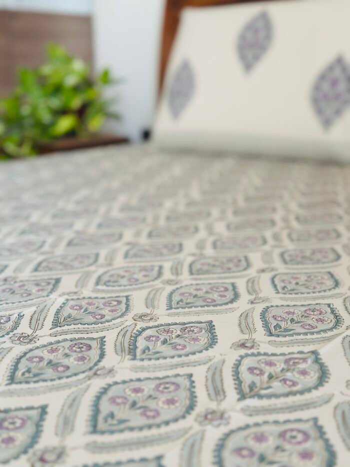 Seren Handblocked Premium Bedsheet - Image 5