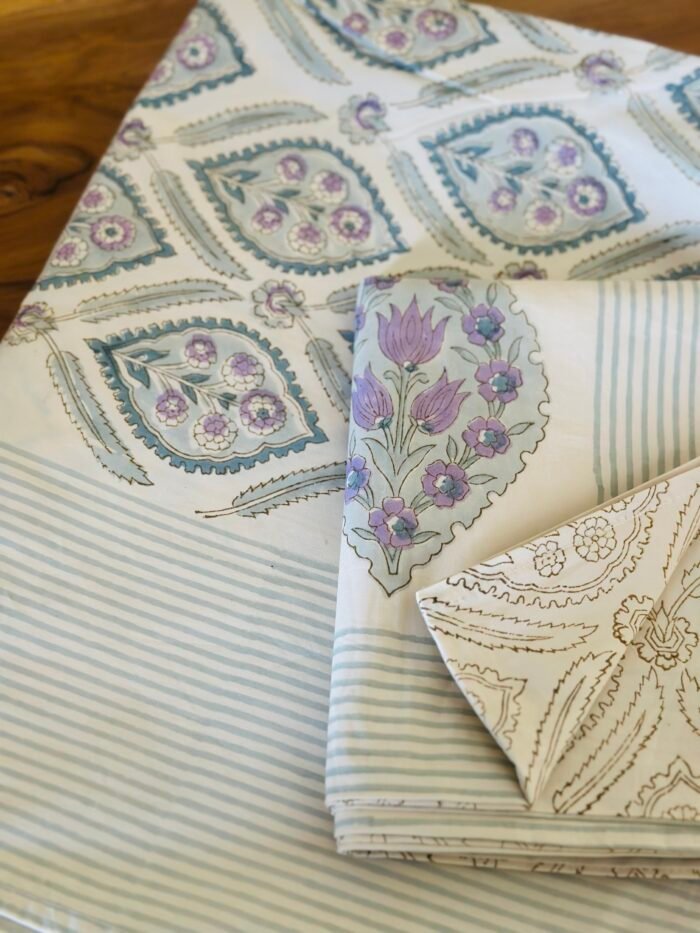 Seren Handblocked Premium Bedsheet - Image 3